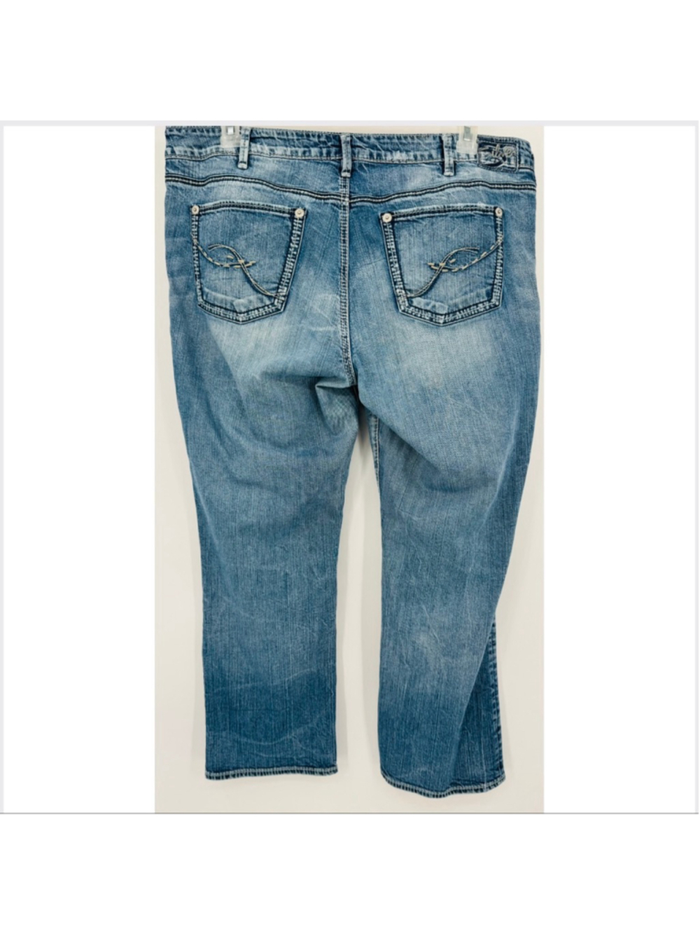 Silver Jeans Blue Suki Capri Jeans Size 18 - Picture 2 of 9
